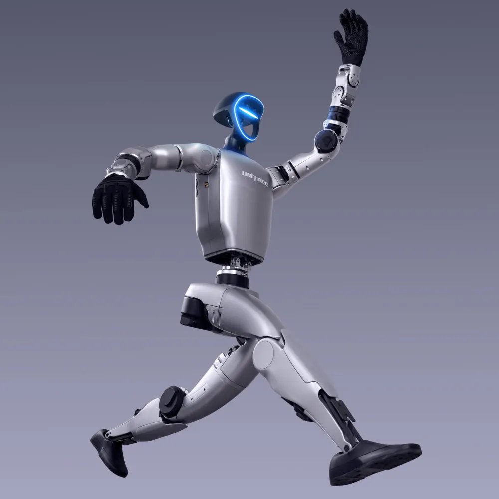 宇树 G1 表演动作（图片来源：鼓马机器人官网 robotsandpets.com）